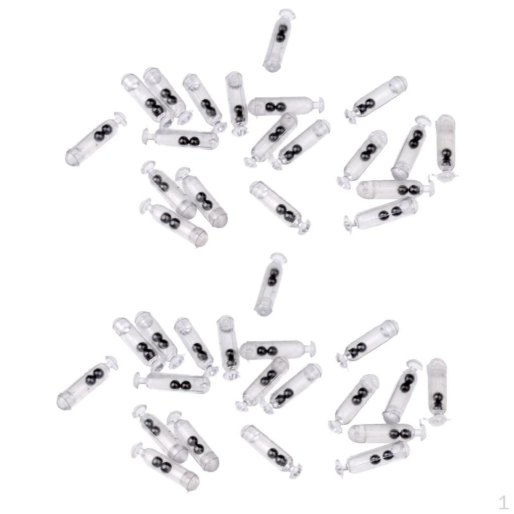 40 штук вставок-погремушек для рыболовных приманок