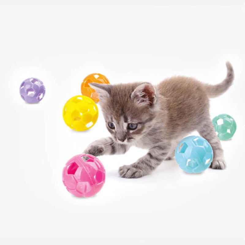 [Питомец] 6 игрушек-погремушек для кошек